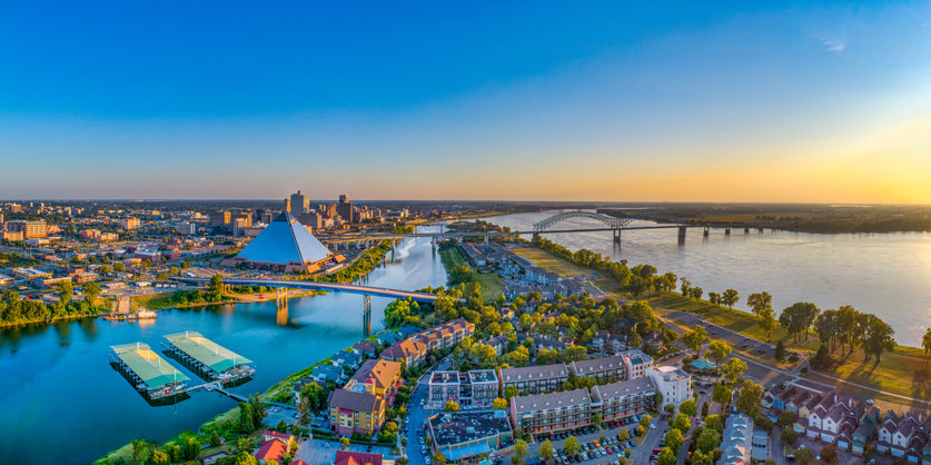 skyline of Memphis